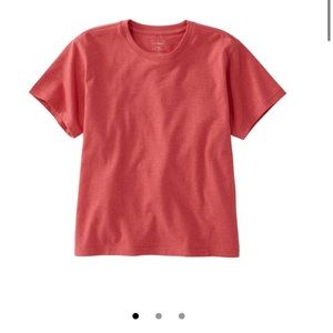 L.L. Bean Saturday Knit Tee Mineral Red Heather